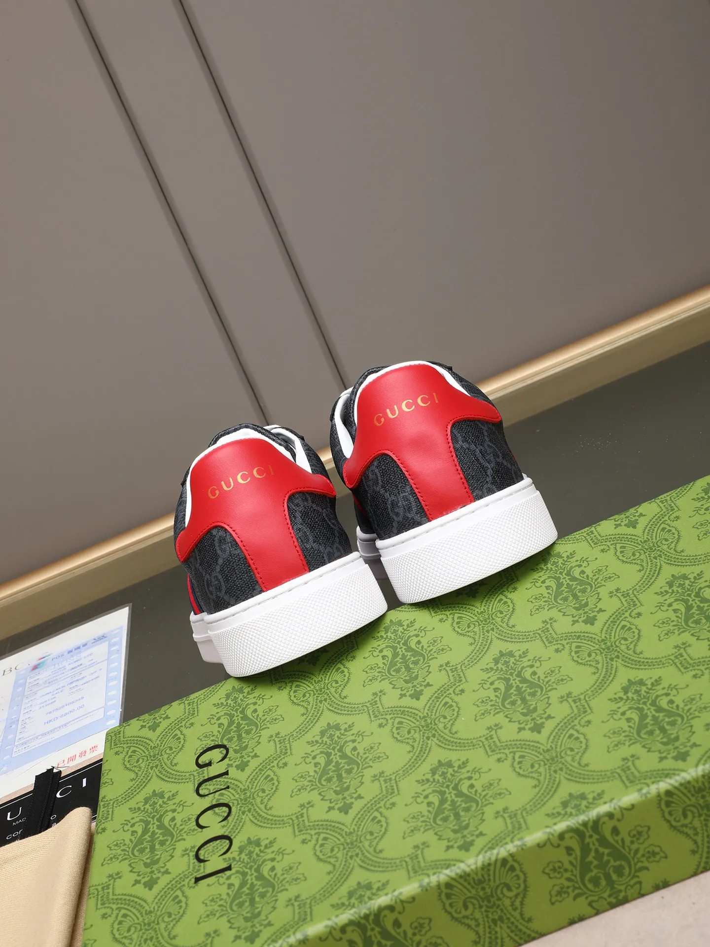 Men's shoes 💰400 [running volume version] GUGGI white shoe series! The fabric is made of imported cowhide➕Gucci special material➕sheep lining➕original rubber outsole, men's size 38-44 (45 can be customized)